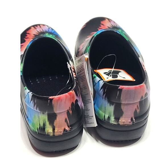 Crocs Neria Pro II Graphic black Tie Dye work clogs women's size 5 NWT - Picture 4 of 7